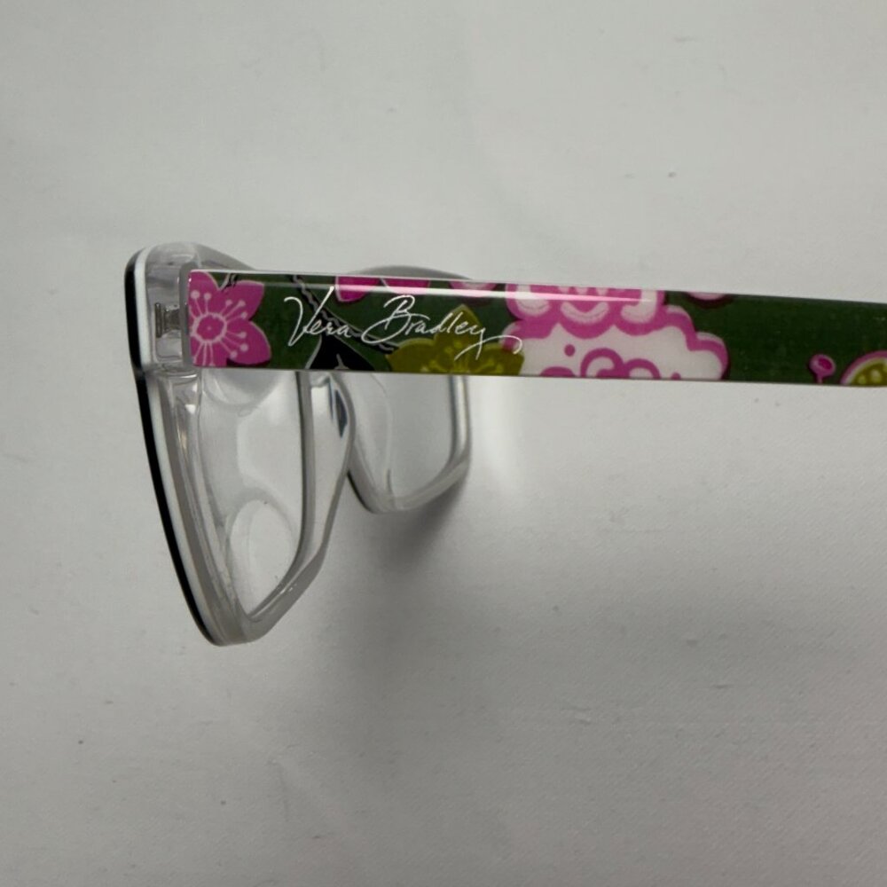 Vera Bradley Black Women's Rectangular Reading Glasses with Floral Case - Picture 6 of 11